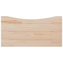Berkfield Home Beautiful Desk Top 110x60x2.5 cm Solid Wood Pine in Natural - thumbnail 4