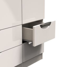 Ready Assembled 2 U Holborn Tall Triple 2 Drawer + Drawer Wardrobe (Ready Assembled) in Taupe - thumbnail 8