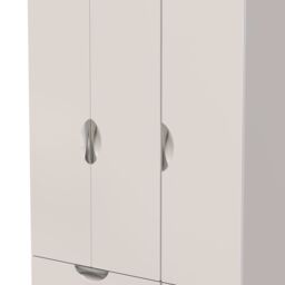 Ready Assembled 2 U Holborn Tall Triple 2 Drawer + Drawer Wardrobe (Ready Assembled) in Taupe - thumbnail 4