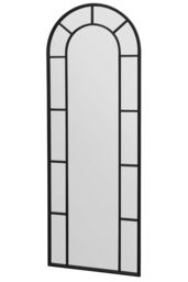 "MirrorOutlet Black Framed Arched Leaner Garden Wall Mirror 67"" X 24"" (170 X 60CM) - Size: 1 Pack" - thumbnail 5