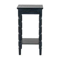 Lemon Pavilion Furniture and Decor Contour Collection Side Table - Wood - L36 x W36 x H68 cm - Black - thumbnail 2