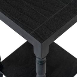 Lemon Pavilion Furniture and Decor Contour Collection Side Table - Wood - L36 x W36 x H68 cm - Black - thumbnail 3