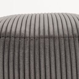 icon Amara Square Bean Bag Footstool, Corduroy in Charcoal - thumbnail 6