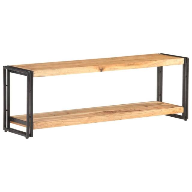 Berkfield Home TV Cabinet 120x30x40 cm Solid Acacia Wood in Brown - Size: 120 x 30 x 40 cm - image 1