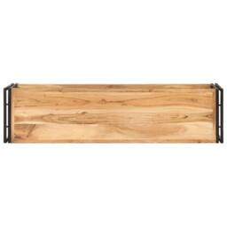 Berkfield Home TV Cabinet 120x30x40 cm Solid Acacia Wood in Brown - Size: 120 x 30 x 40 cm - thumbnail 3