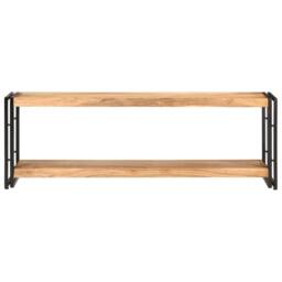 Berkfield Home TV Cabinet 120x30x40 cm Solid Acacia Wood in Brown - Size: 120 x 30 x 40 cm - thumbnail 2