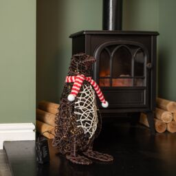 Samuel Alexander Battery Operated Light up Brown Penguin with 60 Warm White LEDs - thumbnail 2