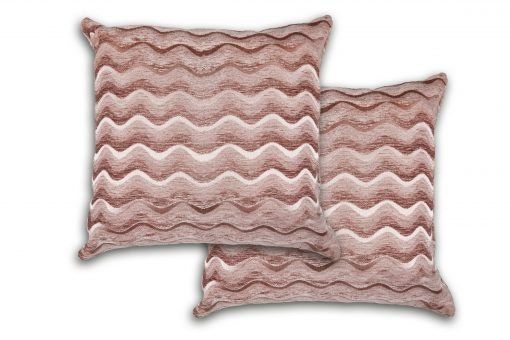 New Edge Blinds Waves Cushion Cover in Pink - Size: 43 cm x 43 cm - image 1