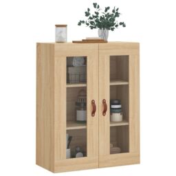 Berkfield Home Wall Mounted Cabinet Sonoma Oak 69.5x34x90 cm in Brown - thumbnail 4