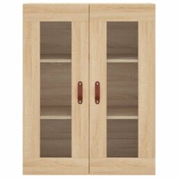 Berkfield Home Wall Mounted Cabinet Sonoma Oak 69.5x34x90 cm in Brown - thumbnail 6