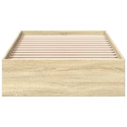 Berkfield Home Bed Frame with Drawers without Mattress Sonoma Oak 90x200 cm in Brown - thumbnail 4