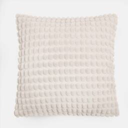 OHS 2 Pack Bobble Cushion Covers Home Decor Set in Cream - Size: 45 cm x 45 cm - thumbnail 5