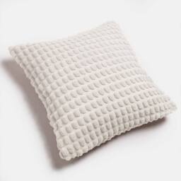 OHS 2 Pack Bobble Cushion Covers Home Decor Set in Cream - Size: 45 cm x 45 cm - thumbnail 6