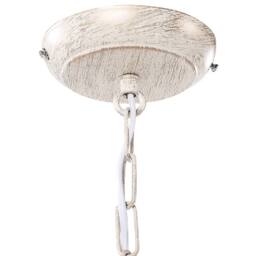 Wyld and Coco 8-Light White and Gold Iron Pendant Lamp - Vintage Glam - thumbnail 4