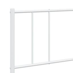 Berkfield Home Metal Bed Frame with Headboard & Footboard White 200x200 cm - thumbnail 9