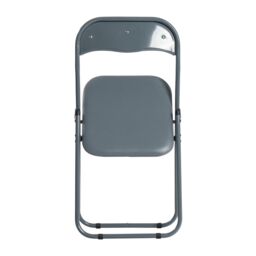 Harbour Housewares 6x Padded Folding Chairs Metal Frame Easy Store Portable Folding Seats in Grey - thumbnail 5