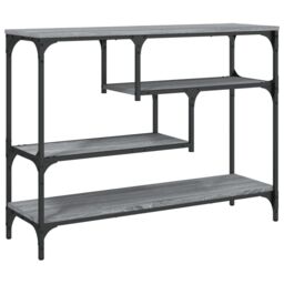Berkfield Home Console Table Grey Sonoma 100x30x75 cm Engineered Wood - Size: 100 x 30 x 75 cm - thumbnail 2