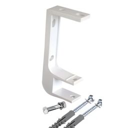 Primrose Awnings Set Of Ceiling Wall Brackets For 40mm Torsion Bar - For Standard Manual, XL Awnings in White - Size: 4 Pack - thumbnail 1