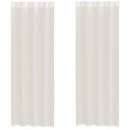 Berkfield Home Voile Curtains with Grommets 2 pcs Cream 140x260 cm