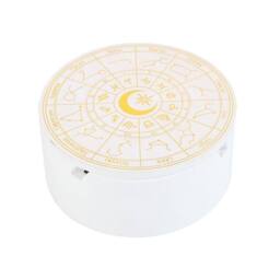Something Different Women's Astrology Wheel Jewellery Box in White