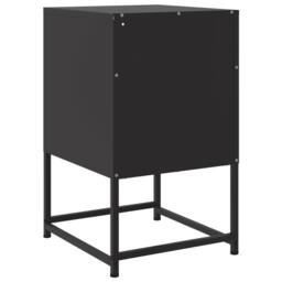 Berkfield Home Durable Bedside Cabinets 2 pcs Black 36x39x60.5 cm Steel - thumbnail 8