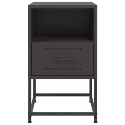 Berkfield Home Durable Bedside Cabinets 2 pcs Black 36x39x60.5 cm Steel - thumbnail 6