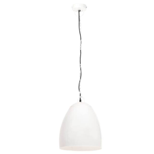 Berkfield Home Industrial Hanging Lamp 25 W White Round 42 cm E27 - image 1
