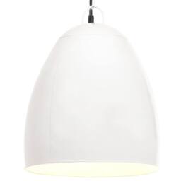 Berkfield Home Industrial Hanging Lamp 25 W White Round 42 cm E27 - thumbnail 2