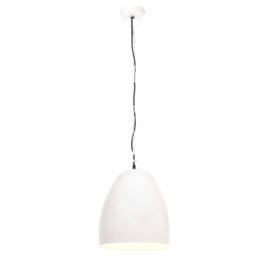 Berkfield Home Industrial Hanging Lamp 25 W White Round 42 cm E27 - thumbnail 4
