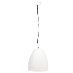 Berkfield Home Industrial Hanging Lamp 25 W White Round 42 cm E27 - thumbnail 1