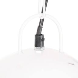 Berkfield Home Industrial Hanging Lamp 25 W White Round 42 cm E27 - thumbnail 7