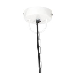 Berkfield Home Industrial Hanging Lamp 25 W White Round 42 cm E27 - thumbnail 6