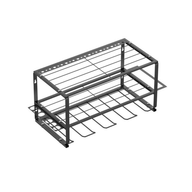 FLAVORA 3-Layers Wall Mounted Power Tool Organizer in Black - Size: 10000mm x 520mm - image 1