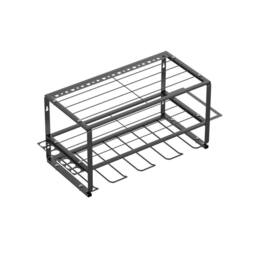 FLAVORA 3-Layers Wall Mounted Power Tool Organizer in Black - Size: 10000mm x 520mm