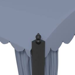 Berkfield Home Gazebo with Curtains 3x4 m Anthracite Steel in Dark Grey - thumbnail 7