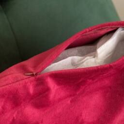 Samuel Alexander 44cm Burgundy & Gold Snowflake Soft Christmas Cushion - thumbnail 6