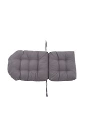 Living and Home 110 X 48cm Outdoor Waterproof Tufted Swing Seat Cushion Garden Chair Cushion in Dark Grey - Size: 110 X 48 cm - thumbnail 4