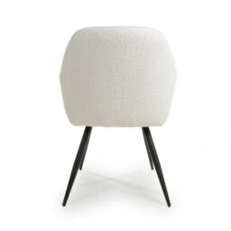 IH Design Danna Boucle White Dining Chairs (Set of 2) in Off-White - thumbnail 4