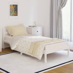 Berkfield Home Beautiful Day Bed Solid Wood Pine 90x200 cm White - thumbnail 2
