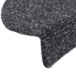 Berkfield Home Self-adhesive Stair Mats 10 pcs Dark Grey 65x21x4 cm Needle Punch - Size: Medium - thumbnail 6