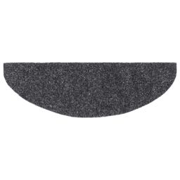 Berkfield Home Self-adhesive Stair Mats 10 pcs Dark Grey 65x21x4 cm Needle Punch - Size: Medium - thumbnail 5