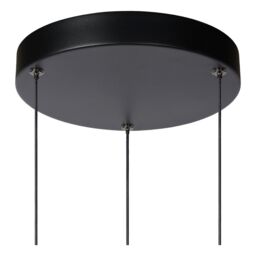 Lucide 'MARGARY' Dimmable Stylish Adjustable Indoor Modern LED Pendant Light in Black - thumbnail 5
