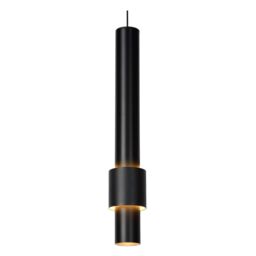 Lucide 'MARGARY' Dimmable Stylish Adjustable Indoor Modern LED Pendant Light in Black - thumbnail 4