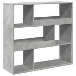 Berkfield Home Classic Book Cabinet/Room Divider Concrete Grey 100x33x94.5 cm - thumbnail 3