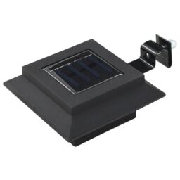 Berkfield Home Outdoor Solar Lamps 6 pcs LED Square 12 cm Black - thumbnail 2