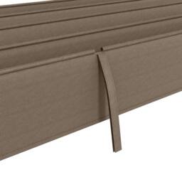 Matteo Retractable Pergola Roof Sun Shade Cover - Coffee, 2.85 x 2m in Brown - thumbnail 7