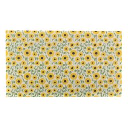 Artsy Mats Sunflower Pattern Indoor Outdoor Doormat in Yellow - Size: 90 cm x 60 cm - thumbnail 2