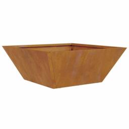 Berkfield Home Modern Garden Bowl Planters 5 pcs 40x40x15 cm Weathering Steel - Size: 40 x 40 x 15 cm - thumbnail 7