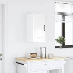 Berkfield Home Kitchen Wall Cabinet Kalmar High Gloss White Engineered Wood - thumbnail 2