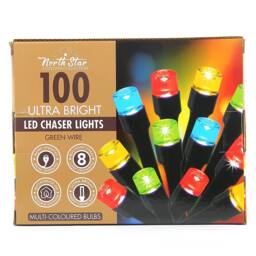 Voltico 100 LED Chaser Lights - Green Wire in Warm White - thumbnail 5